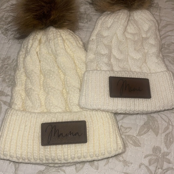 NWOT -Adorable mama and mini winter Pom hats - Picture 4 of 5